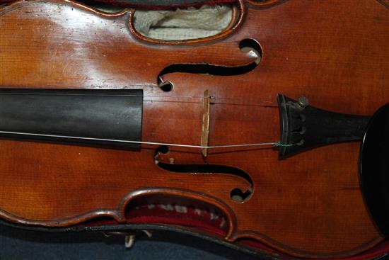 A 19th century French Colin of Nancy violin,